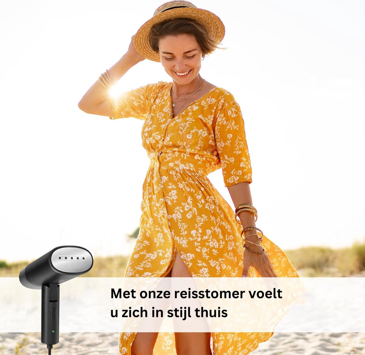 White-Label Kledingstomer Compact Zwart