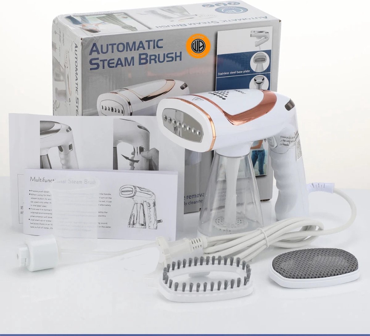 WizBay Premium Select Kledingstomer 1600W met Opzetstukken