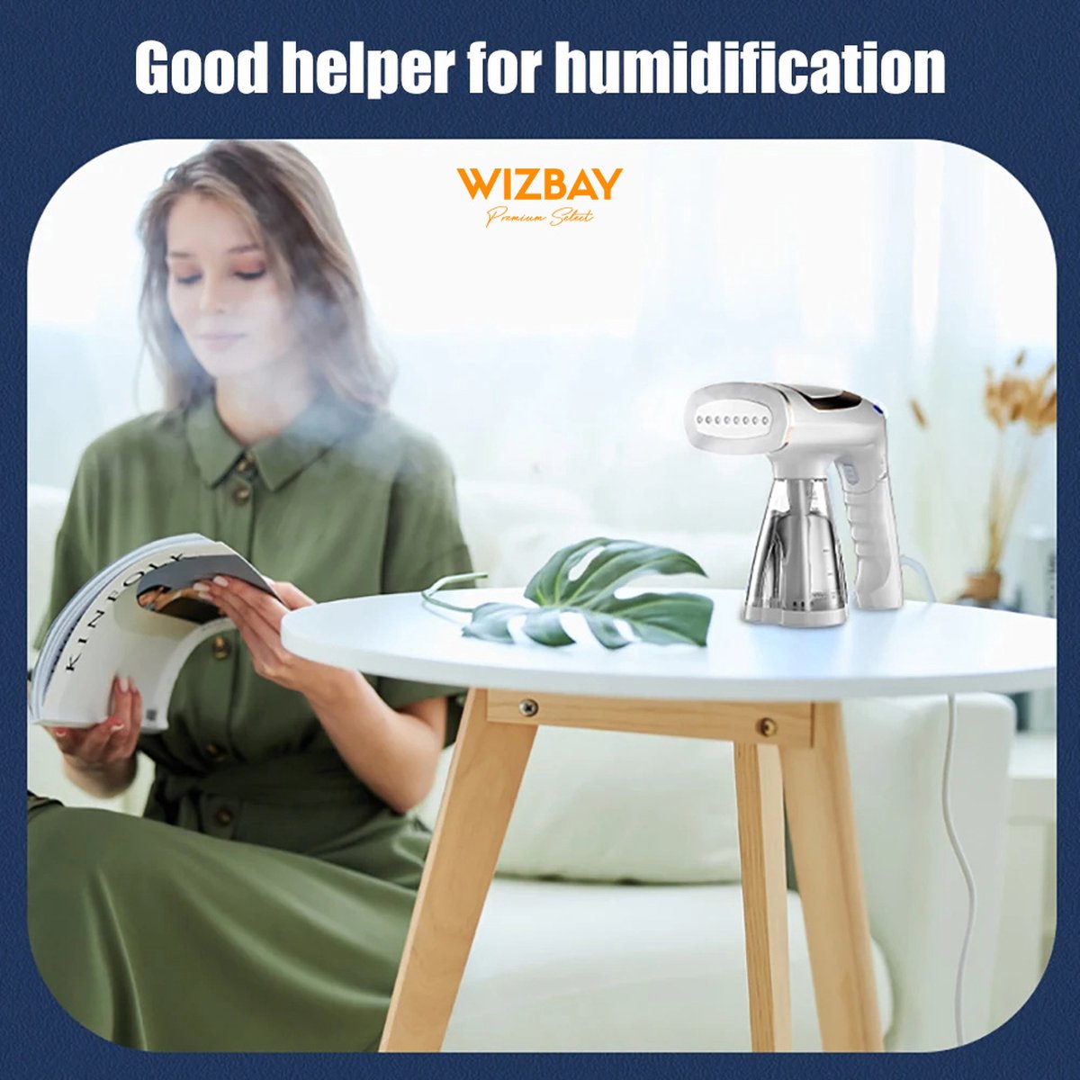 WizBay Premium Select Kledingstomer 1600W met Opzetstukken
