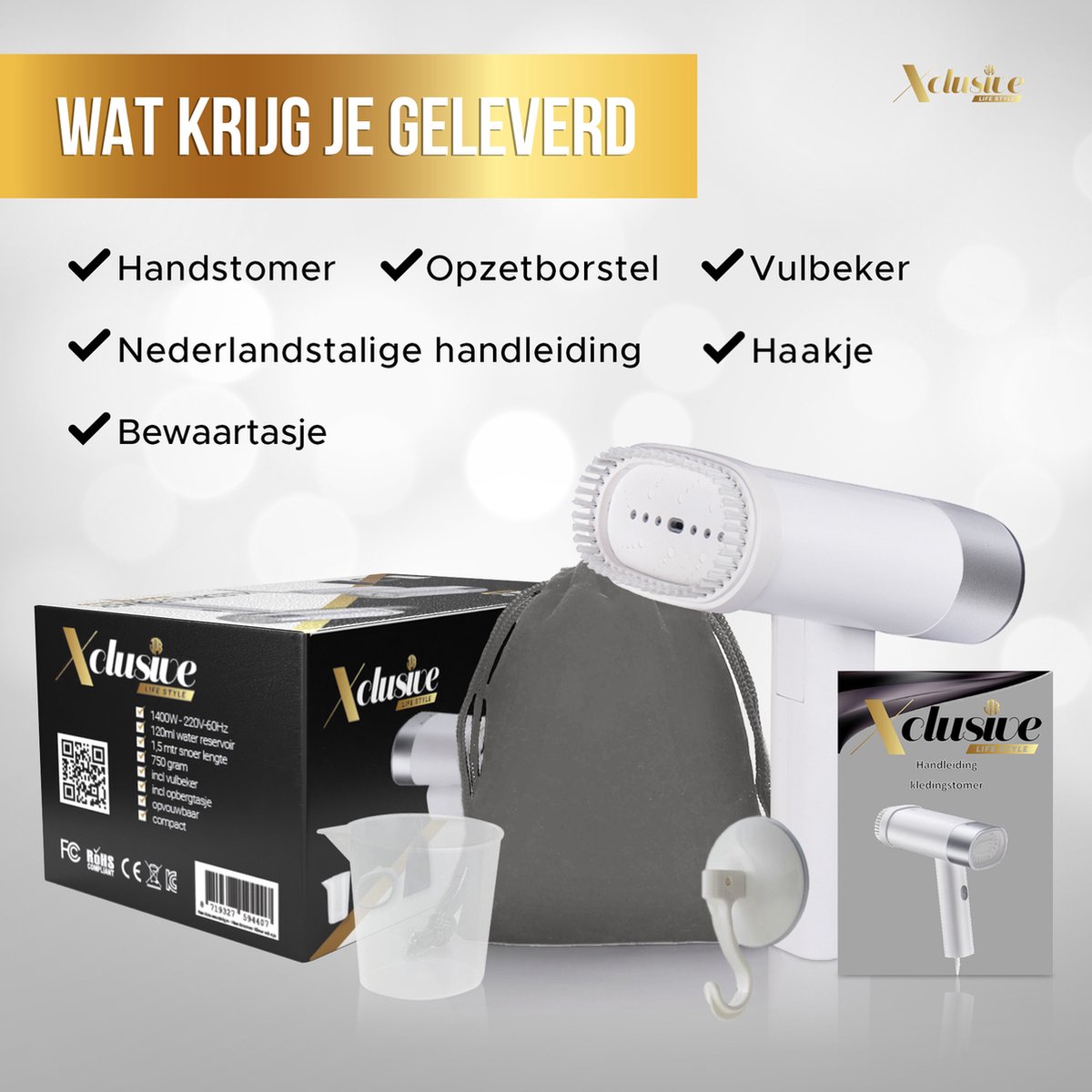 Xclusive-lifestyle Kledingstomer Handstomer Inklapbaar