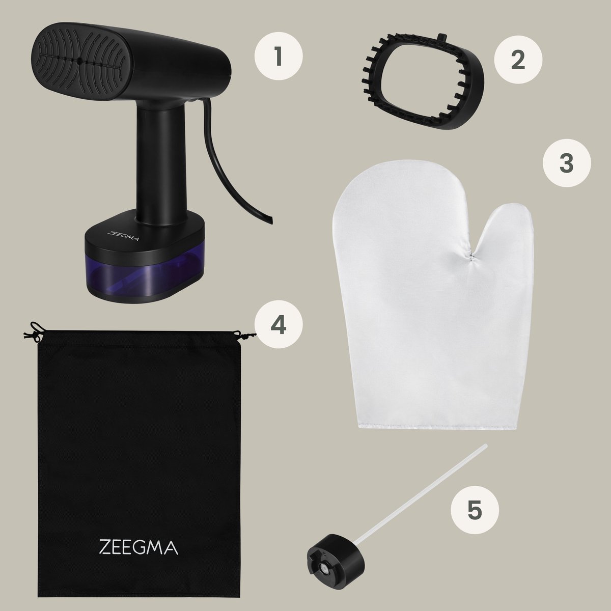Zeegma Steamee Kledingstomer en Strijkijzer 2-in-1