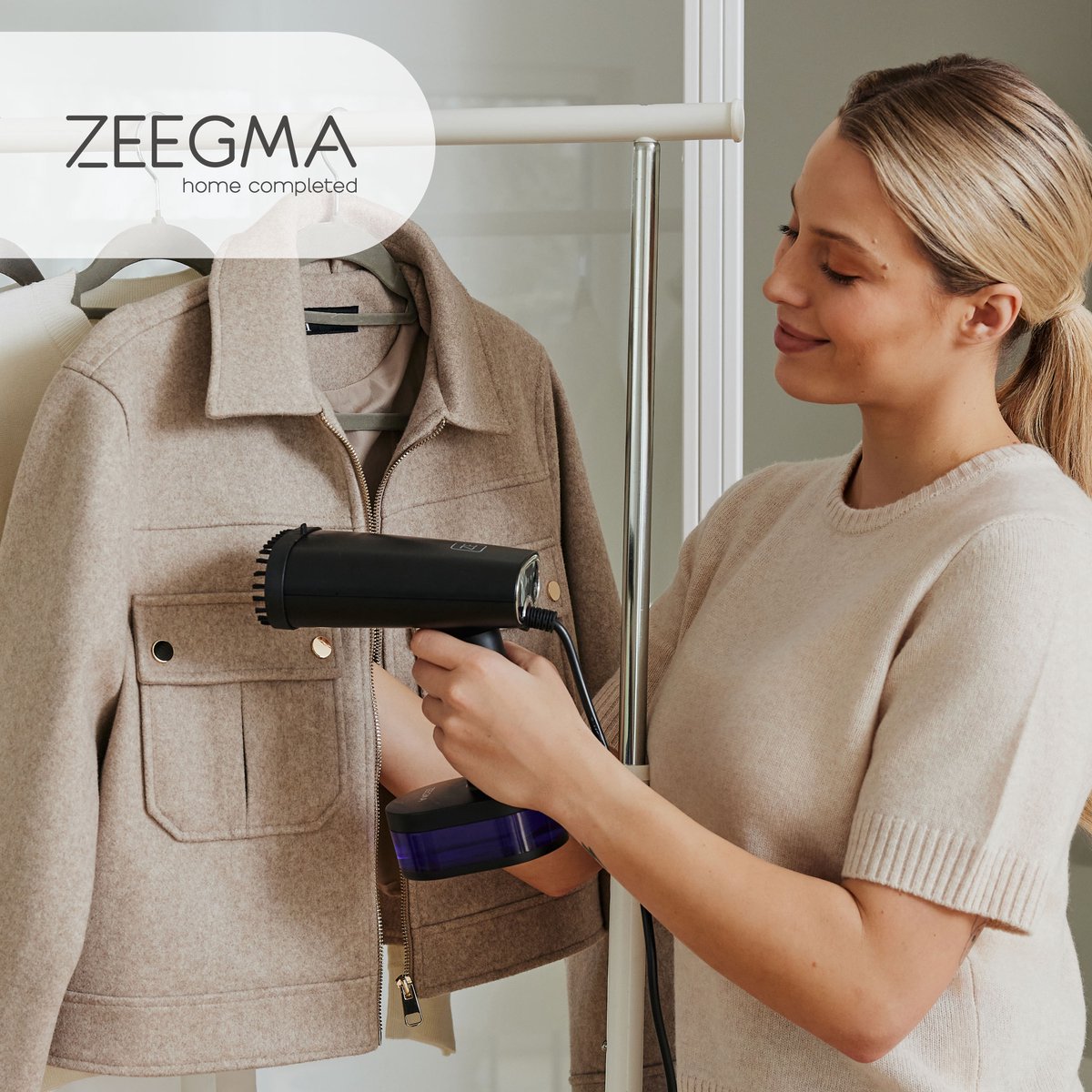 Zeegma Steamee Kledingstomer en Strijkijzer 2-in-1