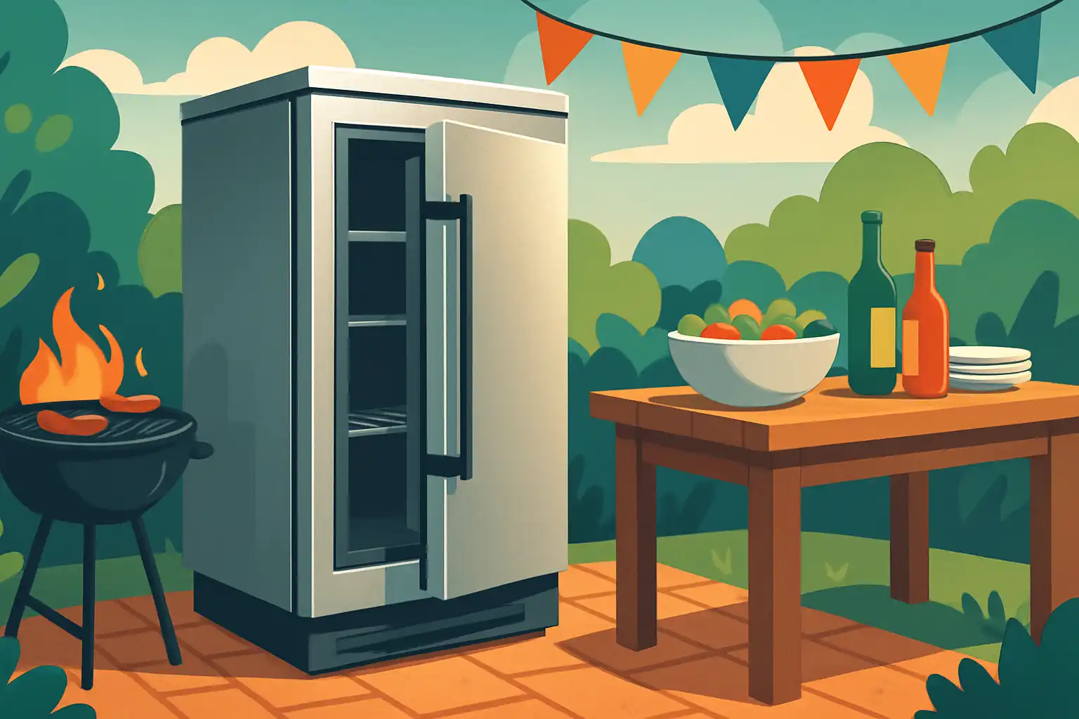 outdoor koelkasten voor barbecues en tuinfeesten: de onmisbare upgrade voor je buitenkeuken