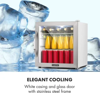 Compacte Minibar Koelkast met Glazen Deur - 47 Liter, Stil en Energiezuinig