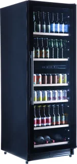 Bierkoelkast Brugge - vol glazen deur - 320 flessen - Koelkast horeca - Bier koelkast voor Thuis - Flessenkoelkast- Drank koelkast - Bierkast