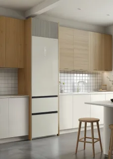 CREATE - 401L koelkast in Italiaanse stijl met Space Pro en Care+ - Gebroken wit - FRIDGE STUDIO COMBI PRO FLEX 401