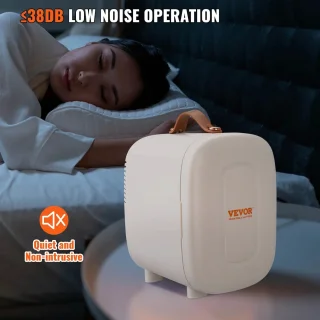 Trovado Minikoelkast - 4L/6 Blikjes - 2 in 1 kleine koelkast - Koel- en verwarmingsfunctie - Compacte drankkoelkast 9 V DC / 220 V AC voor kantoren en slaapkamer - Drinken - Cosmetica - Wit