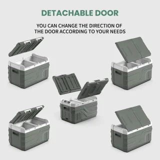 TrendWave Mini Koelkasten – Mini Koelkast Voor Reizen – Minibar – Kleine Koelkast 12/24 V DC 100-240V AC – Autokoelkast Vriezer