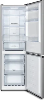 Hisense RB390N4BCC - Vrijstaande koel-Vriescombinatie - Wit - 59,5 cm breed - 304 l - Energieklasse C - Roestvrijstaal - No Frost - LED verlichting