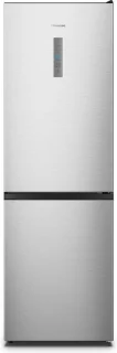 Hisense RB390N4BCC - Vrijstaande koel-Vriescombinatie - Wit - 59,5 cm breed - 304 l - Energieklasse C - Roestvrijstaal - No Frost - LED verlichting
