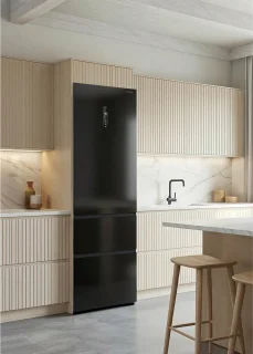 CREATE - 401L koelkast in Italiaanse stijl met Space Pro en Care+ - Zwart - FRIDGE STUDIO COMBI PRO FLEX 401