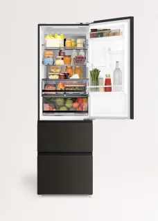 CREATE - 401L koelkast in Italiaanse stijl met Space Pro en Care+ - Zwart - FRIDGE STUDIO COMBI PRO FLEX 401
