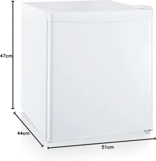 Nurion Mini Koelkast - 40L - Kleine ijskast - Vrijstaand - Compact - Wit - Minibar