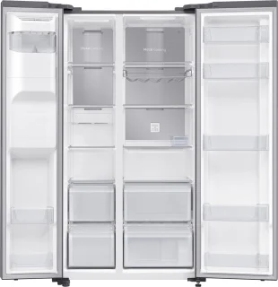 Samsung RS65DG54M3SL, Vrijstaand, Amerikaanse deur, Roestvrijstaal, Stainless steel, Deur-op-deur, Binnenin