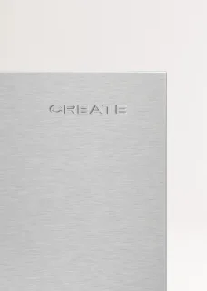 CREATE - 402L combi-koelvriescombinatie met Space Pro en Care+ - Roestvrij staal - FRIDGE STUDIO COMBI PRO 402