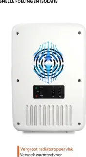 Mini Koelkast - Koelen en Verwarmen - 9V/220V Minibar - Wit