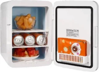 Mini Koelkast - Koelen en Verwarmen - 9V/220V Minibar - Wit
