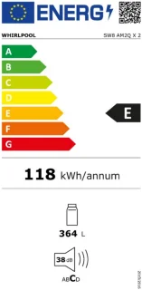 Whirlpool vrijstaande koelkast: kleur rvs - SW8 AM2Q X 2