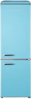 Helvetia Retro Koel-vriescombinatie HRCBGR300PELB1 - Hemelsblauw - 300L - Led Verlichting- Leverbaar vanaf 8/11
