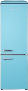 Helvetia Retro Koel-vriescombinatie HRCBGR300PELB1 - Hemelsblauw - 300L - Led Verlichting- Leverbaar vanaf 8/11