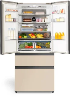 CREATE - Koelkast met openslaande deur 509L met Space Pro en Care+ - Zand - FRIDGE STUDIO FRENCH DOOR PRO 509