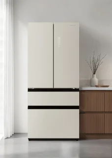 CREATE - Koelkast met openslaande deur 509L met Space Pro en Care+ - Gebroken wit - FRIDGE STUDIO FRENCH DOOR PRO 509