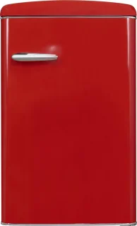 Exquisit RKS120-V-H-160FR - Tafelmodel Koelkast - Retro - LED Verlichting - 122 Liter - 41dB - Rood