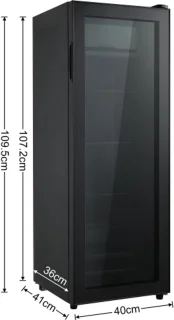 128L Mini Koelkast met 8L Kast Blauw
