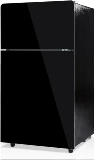 72L mini-koelkast zwart met glazen deur