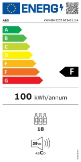 AEG KWK884520T Inbouw wijnkoelkast
