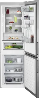 AEG RCB732E5MX koel-vriescombinatie 331L staalgrijs
