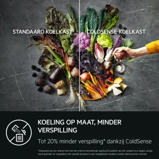 AEG RDB424E1AW Koel-vriescombinatie vrijstaand wit
