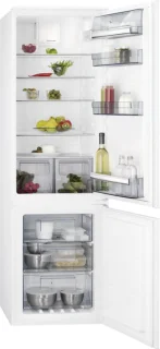 AEG SCB618E6TS Koel-vriescombinatie Inbouw 254L Wit