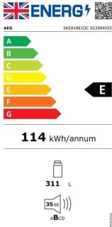 AEG SKE818E1DC Inbouwkoelkast