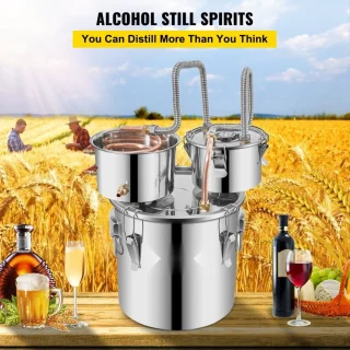 Alambiek Distilleerketel 12,3 L RVS/Koper