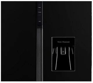 Amica AFN9561DXN Amerikaanse Koelkast 4-Deurs Black RVS