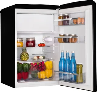 Amica AR1112N Retro Tafelmodel Koelkast Zwart