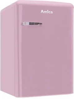 Amica AR1112P Retro Tafelmodel Koelkast Magenta Roos