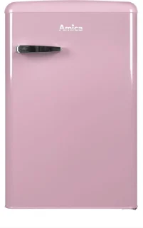 Amica AR1112P Retro Tafelmodel Koelkast Magenta Roos