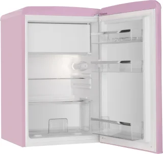 Amica AR1112P Retro Tafelmodel Koelkast Magenta Roos