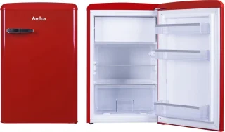 Amica AR1112R Retro Tafelkoelkast Rood