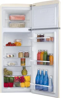 Amica AR7252C Retro Koel-vriescombinatie 245L Crèmekleur