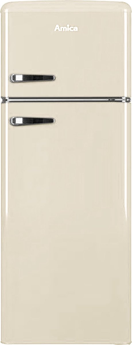 De Amica AR7252C Retro Koel-vriescombinatie 245L Crèmekleur in één oogopslag