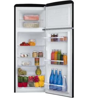 Amica AR7252N Retro koel-vriescombinatie zwart 166,5 cm