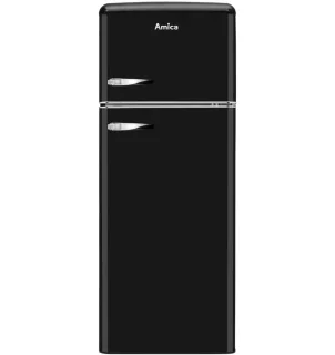 Amica AR7252N Retro koel-vriescombinatie zwart 166,5 cm