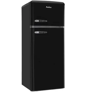 Amica AR7252N Retro koel-vriescombinatie zwart 166,5 cm