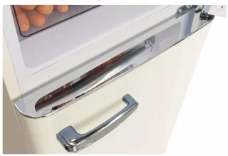 Amica AR8242C Retro Koel-Vriescombinatie Crèmekleur E-label