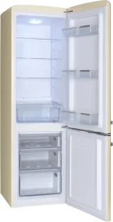 Amica AR8242C Retro Koel-Vriescombinatie Crèmekleur E-label
