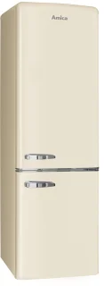 Amica AR8242C Retro Koel-Vriescombinatie Crèmekleur E-label