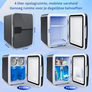 ApexArte Mini Koelkast Minibar Zwart